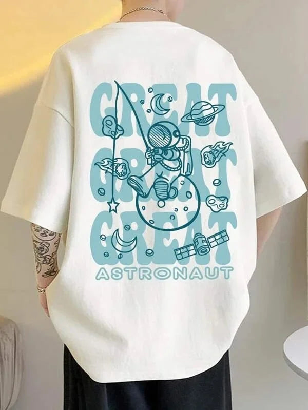 Drop Shoulder Graphic Tee | Mix Baazar